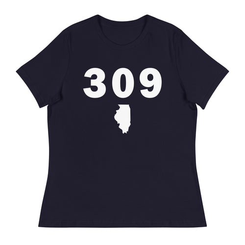 309 Area Code Women's Relaxed T Shirt