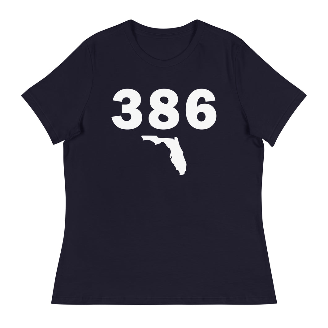 386 Area Code Women's Relaxed T Shirt