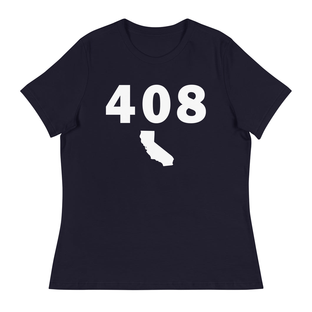 408 Area Code Women's Relaxed T Shirt