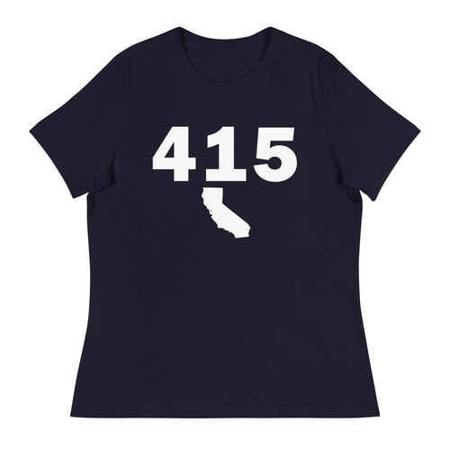 415 Area Code Women's Relaxed T Shirt