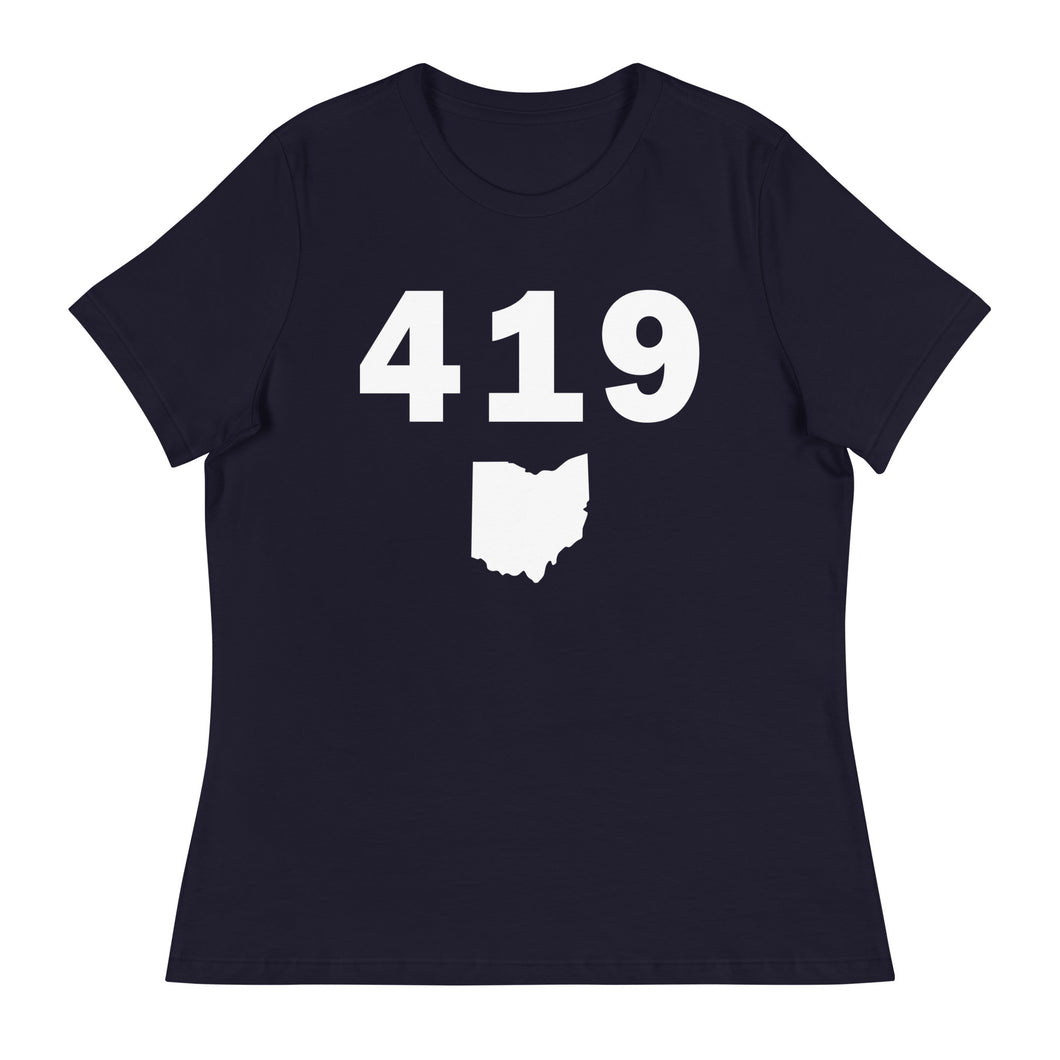 419 Area Code Women's Relaxed T Shirt