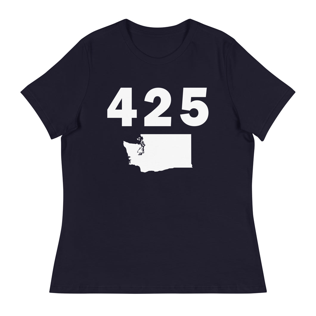 425 Area Code Women's Relaxed T Shirt