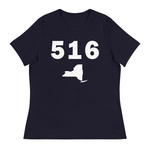 516 Area Code Women's Relaxed T Shirt