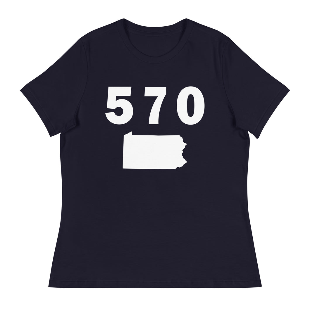 570 Area Code Women's Relaxed T Shirt