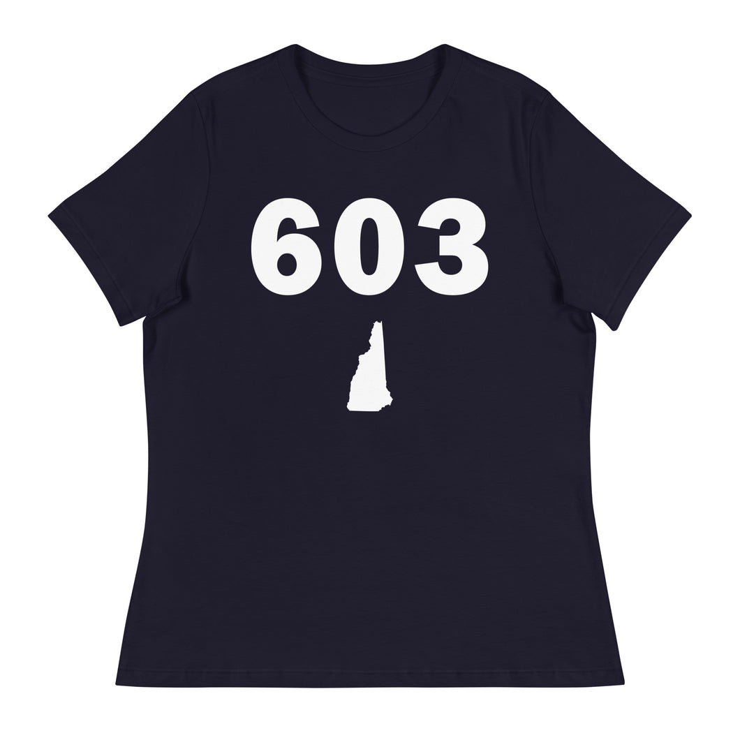 603 Area Code Women's Relaxed T Shirt