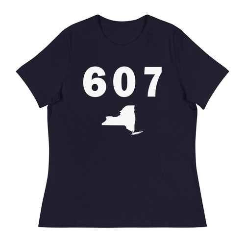 607 Area Code Women's Relaxed T Shirt