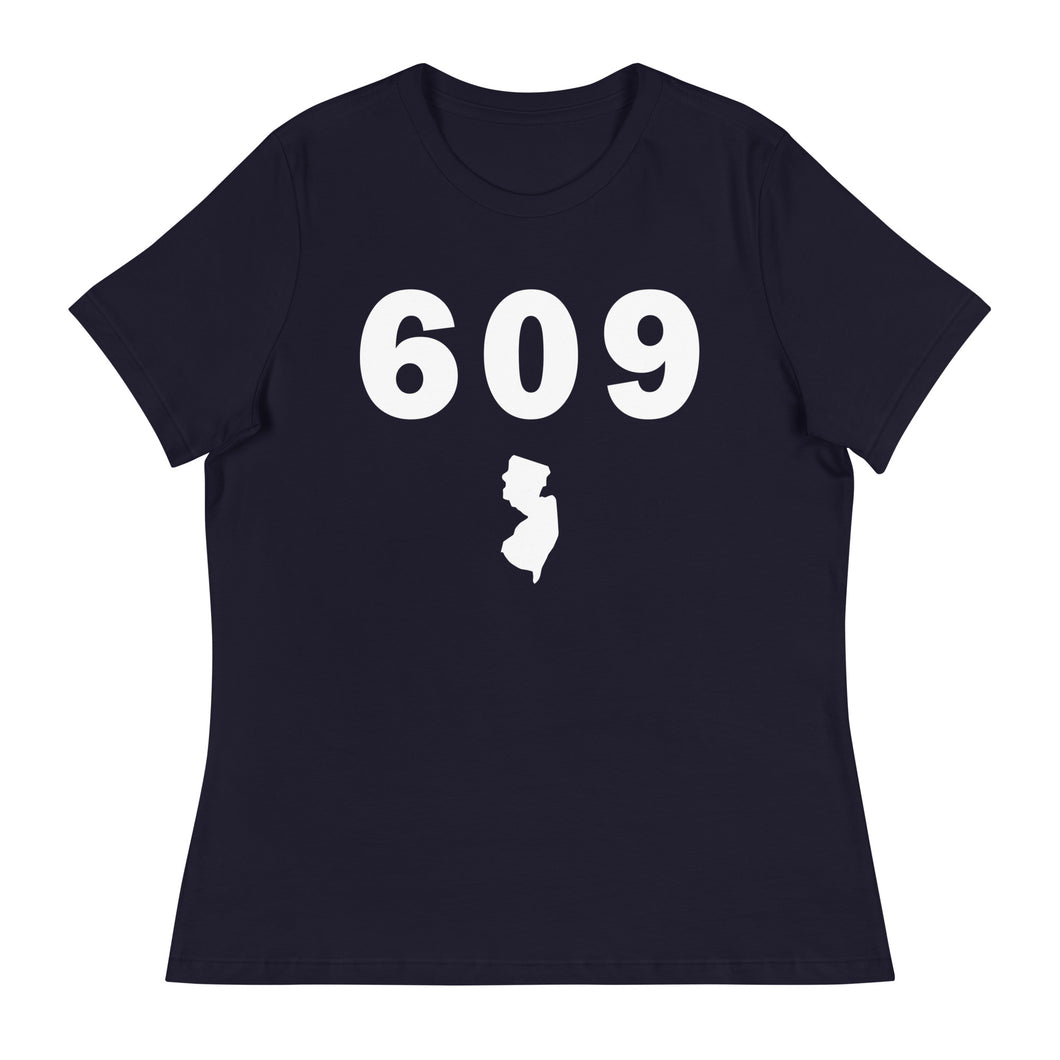 609 Area Code Women's Relaxed T Shirt