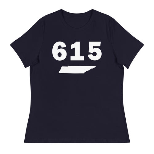 615 Area Code Women's Relaxed T Shirt