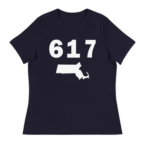 617 Area Code Women's Relaxed T Shirt