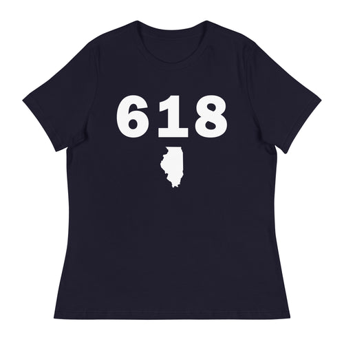 618 Area Code Women's Relaxed T Shirt