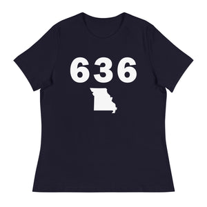 636 Area Code Women's Relaxed T Shirt