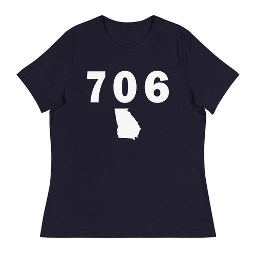 706 Area Code Women's Relaxed T Shirt