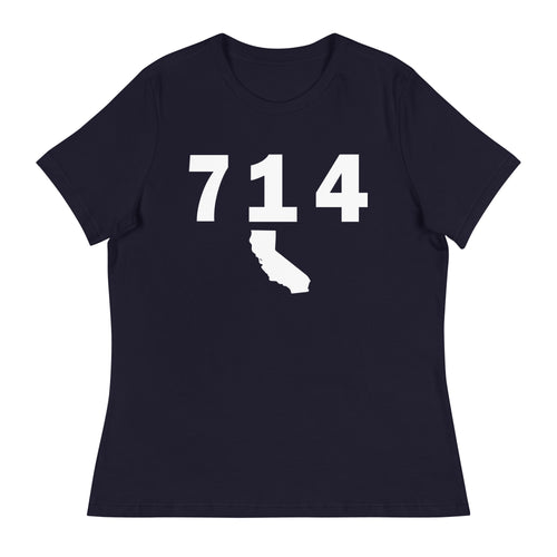 714 Area Code Women's Relaxed T Shirt