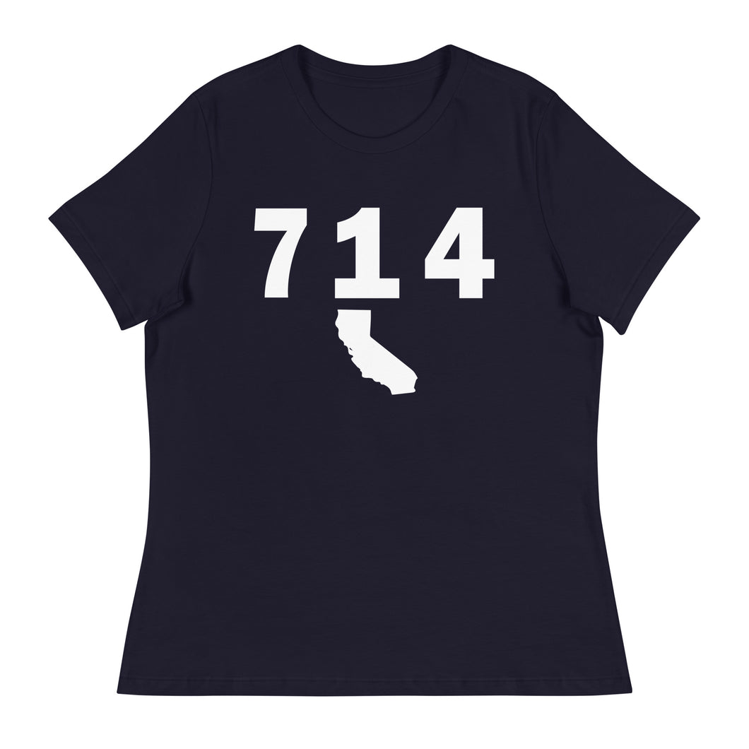 714 Area Code Women's Relaxed T Shirt