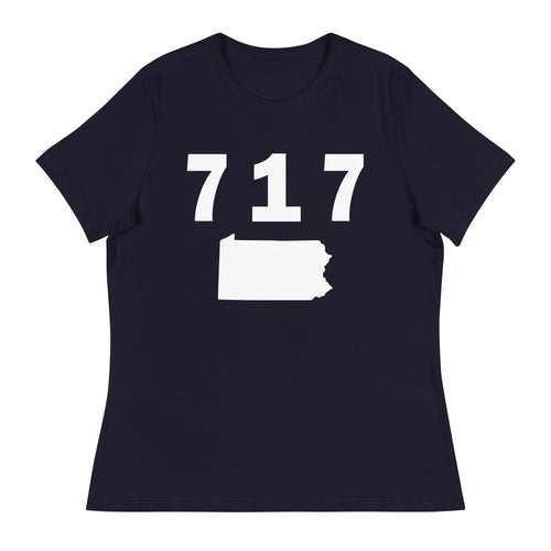 717 Area Code Women's Relaxed T Shirt
