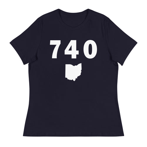 740 Area Code Women's Relaxed T Shirt