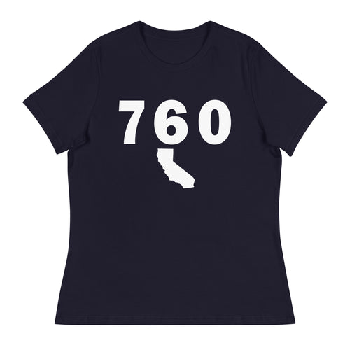 760 Area Code Women's Relaxed T Shirt