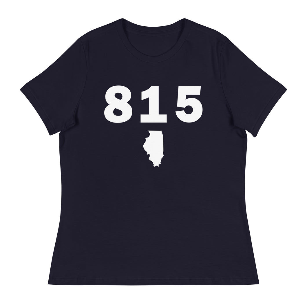 815 Area Code Women's Relaxed T Shirt