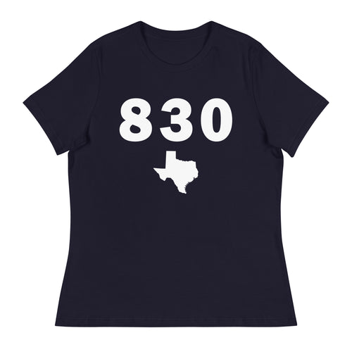 830 Area Code Women's Relaxed T Shirt