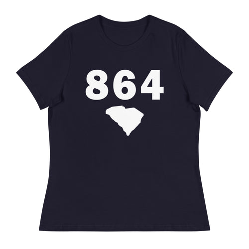 864 Area Code Women's Relaxed T Shirt