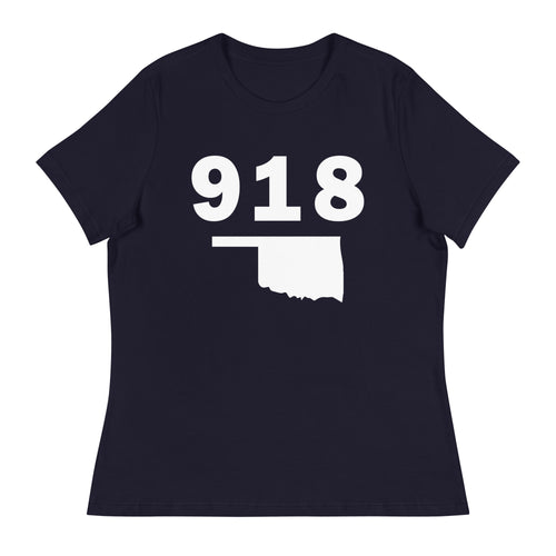 918 Area Code Women's Relaxed T Shirt