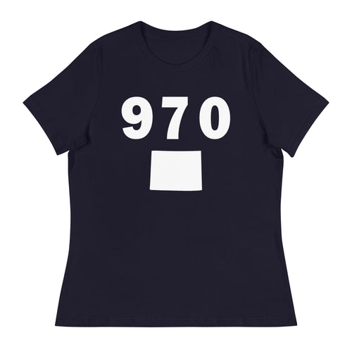 970 Area Code Women's Relaxed T Shirt