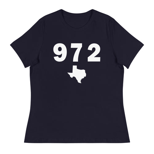 972 Area Code Women's Relaxed T Shirt