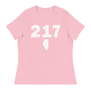 217 Area Code Women's Relaxed T Shirt