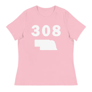 308 Area Code Women's Relaxed T Shirt