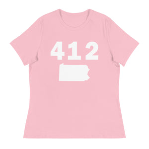 412 Area Code Women's Relaxed T Shirt