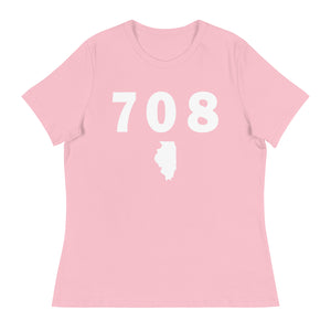 708 Area Code Women's Relaxed T Shirt