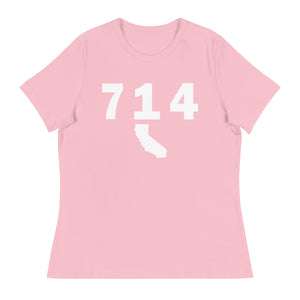 714 Area Code Women's Relaxed T Shirt