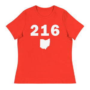 216 Area Code Women's Relaxed T Shirt