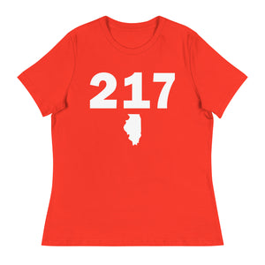 217 Area Code Women's Relaxed T Shirt