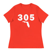Load image into Gallery viewer, 305 Area Code Women&#39;s Relaxed T Shirt