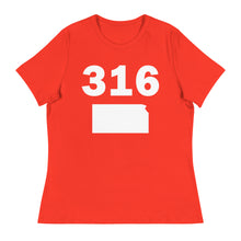 Load image into Gallery viewer, 316 Area Code Women&#39;s Relaxed T Shirt