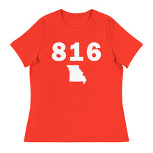 Load image into Gallery viewer, 816 Area Code Women&#39;s Relaxed T Shirt