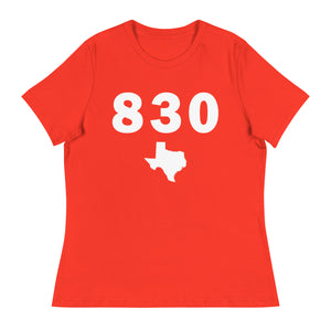 830 Area Code Women's Relaxed T Shirt