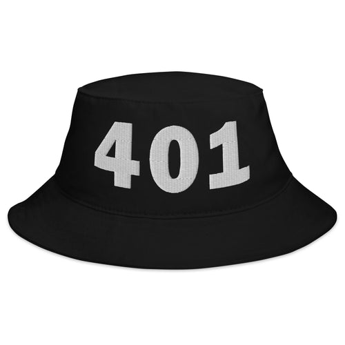 401 Area Code Bucket Hat