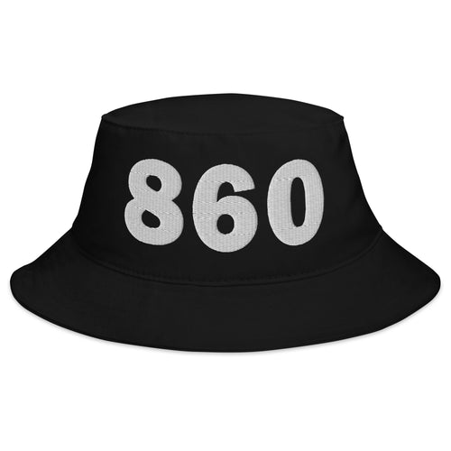 860 Area Code Bucket Hat