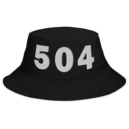 504 Area Code Bucket Hat