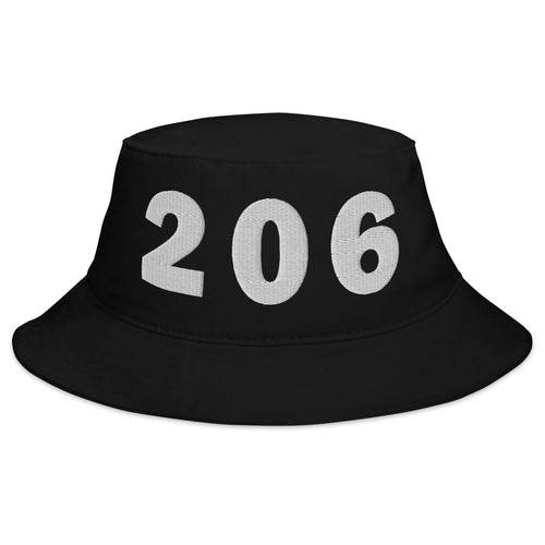 206 Area Code Bucket Hat