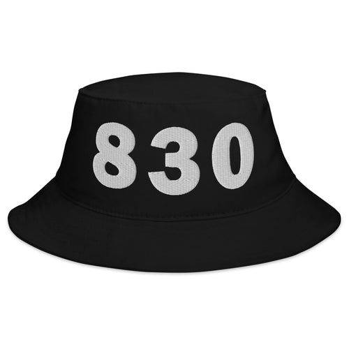 830 Area Code Bucket Hat