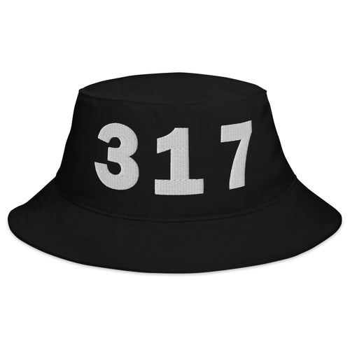 317 Area Code Bucket Hat