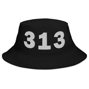 313 Area Code Bucket Hat