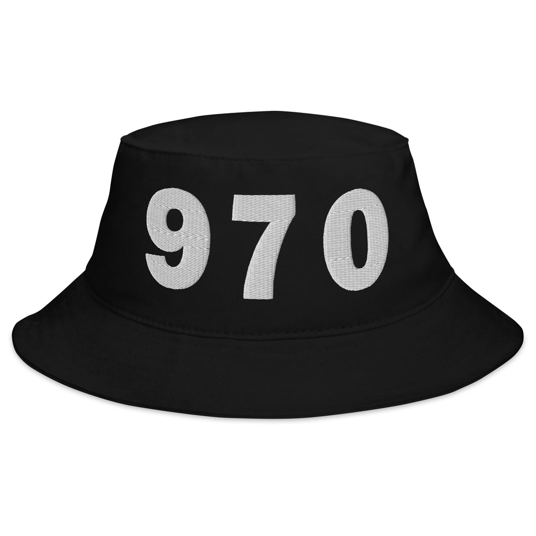 970 Area Code Bucket Hat