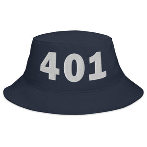 401 Area Code Bucket Hat