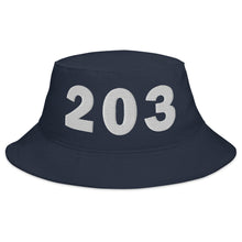 Load image into Gallery viewer, 203 Area Code Bucket Hat