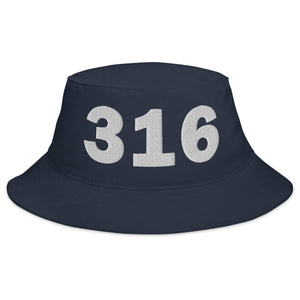 316 Area Code Bucket Hat