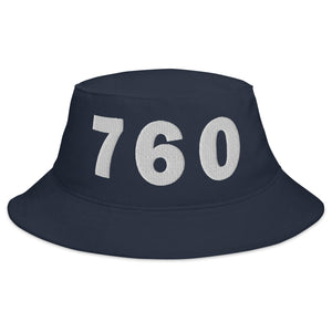 760 Area Code Bucket Hat